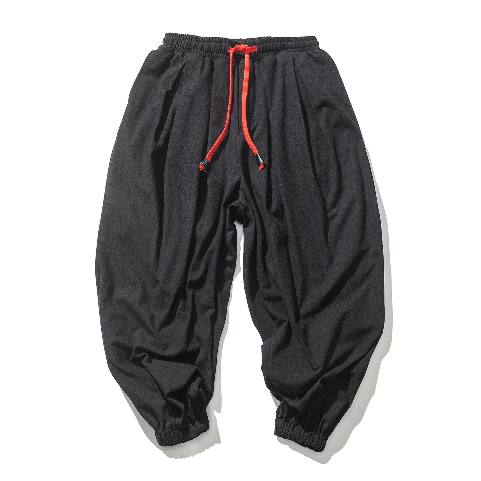 2020 Summer New Arrival Linen Pants Men's Loose Harlan Thin Trendy Beach Cotton Linen Leg Casual Trousers