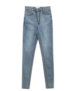 Cross-border supply of European and American foreign trade classic retro high waist elastic feet jeans women
