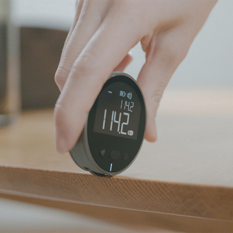 Xiaomi Duke Small Q Электронная линейка Портативный дальномер Электронная рулетка Стальная линейка Измерительный прибор для дуговой кривой