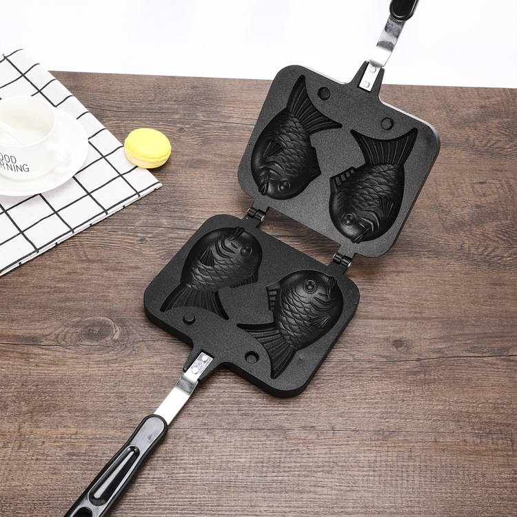 Snapper baking pan waffle baking pan mold DIY cake mold double fish baking mold South Korea snapper baking pan
