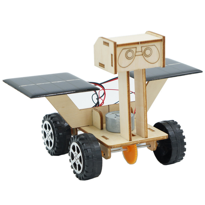 Children's Technology diy handmade small production moon exploration car solar toy car physical model scientific experiment