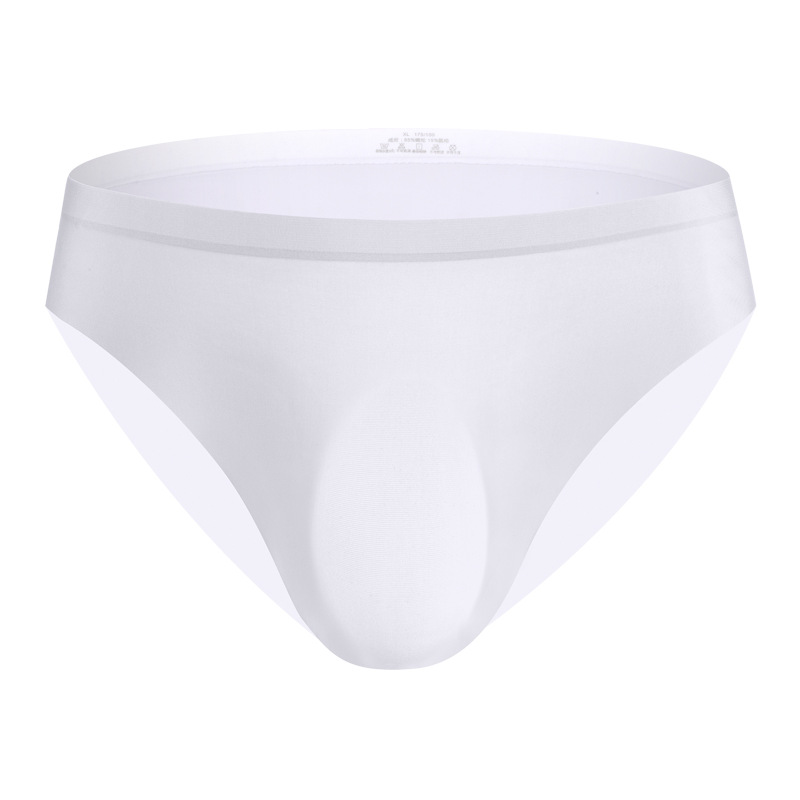 120 one-piece Ice Silk men's underwear seamless nylon briefs 3D die integrated slim breathable cool