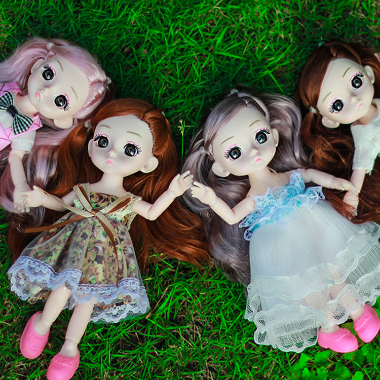 17cm Bardenby Doll Princess Set Dress-up BJD Doll Girl Toy Birthday Gift Shop