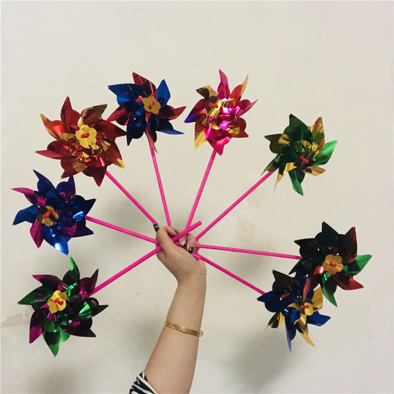 Micro-business Push sweep code Windmill Street selling small gifts color sequins windmill children's kindergarten wholesale