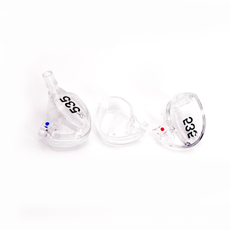 Transparent earphone shell suitable for replacement and repair Shure se535 earphone shell DIY SE846 moving iron earphone shell