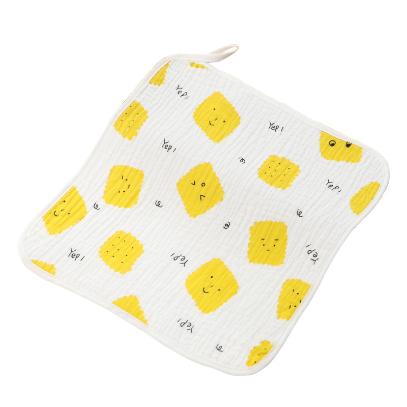 Four layer cloud feeling yarn baby gauze towel newborn saliva towel Cotton Bath Children's Special face towel foreign trade