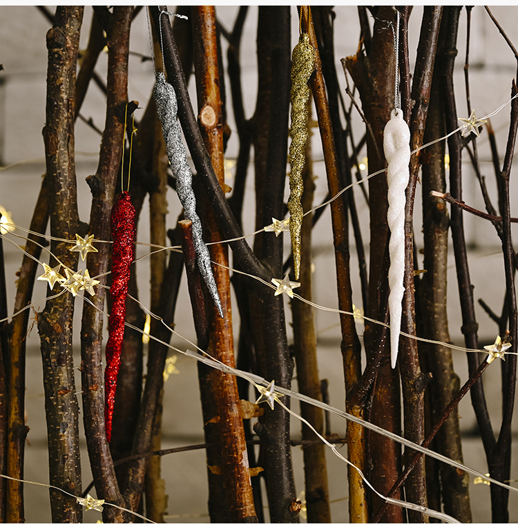 Haobei Christmas decoration supplies colorful ice bar pendant creative pendant magic stick hanging piece small tree thread hanging ornament_voghion.com