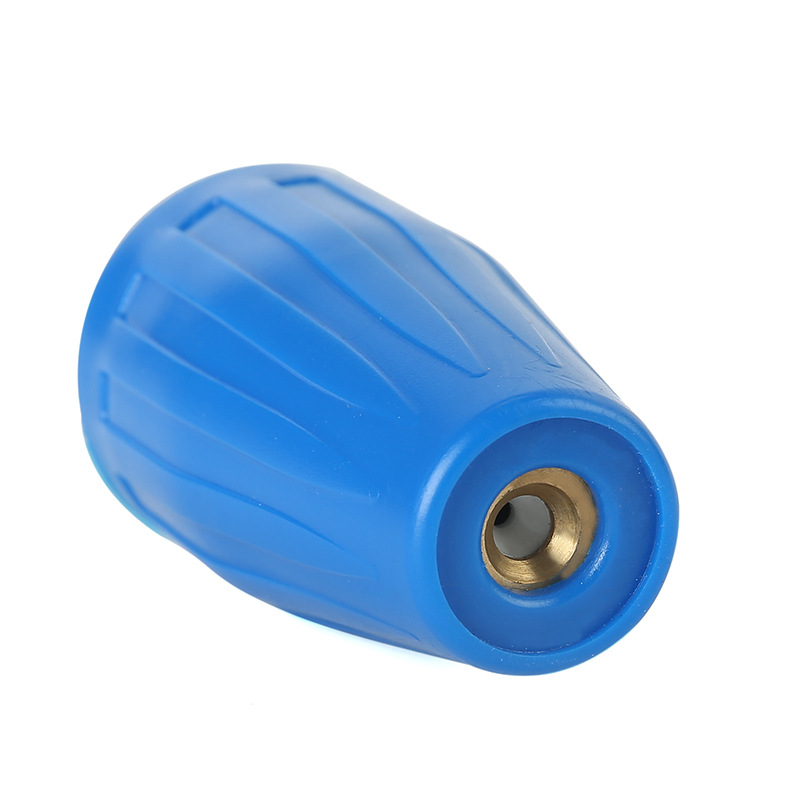 Cross-border high-pressure water gun Rotating nozzle ceramic core pure copper high-pressure cleaning lotus nozzle to advertising root carving rust removal