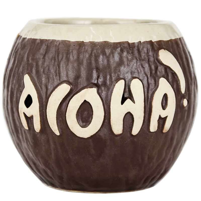 Coconut Cup Huina Bar tiki Cocktail Cup Hawaiian Tiki Cup Ceramic Cup tiki Mug