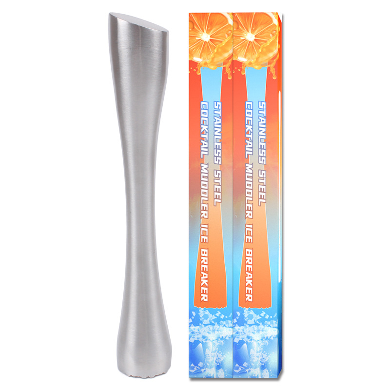 Hot sale metal stainless steel ice crushing stick cocktail stick creative lemon hammer ice grinding stick bar Tool Supplies