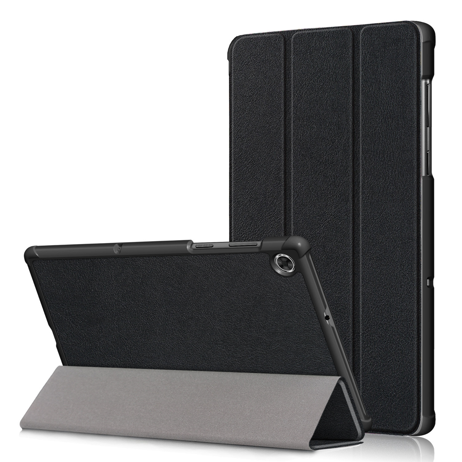 For Lenovo Tab M10 Plus flat leather case M10 TB-X606F/X tri-fold anti-drop protective case ultra-thin