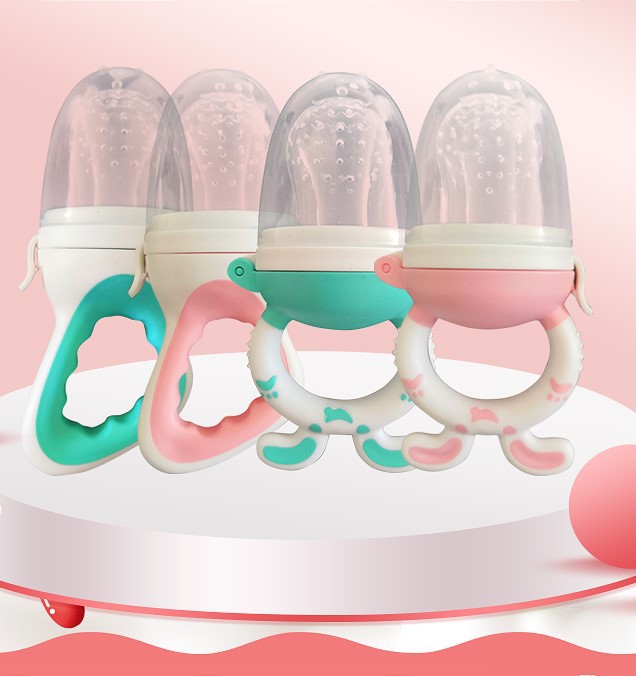 Baby fruit bite baby food supplement silicone mesh bag baby nutrition fruit and vegetable Music food supplement feeding device