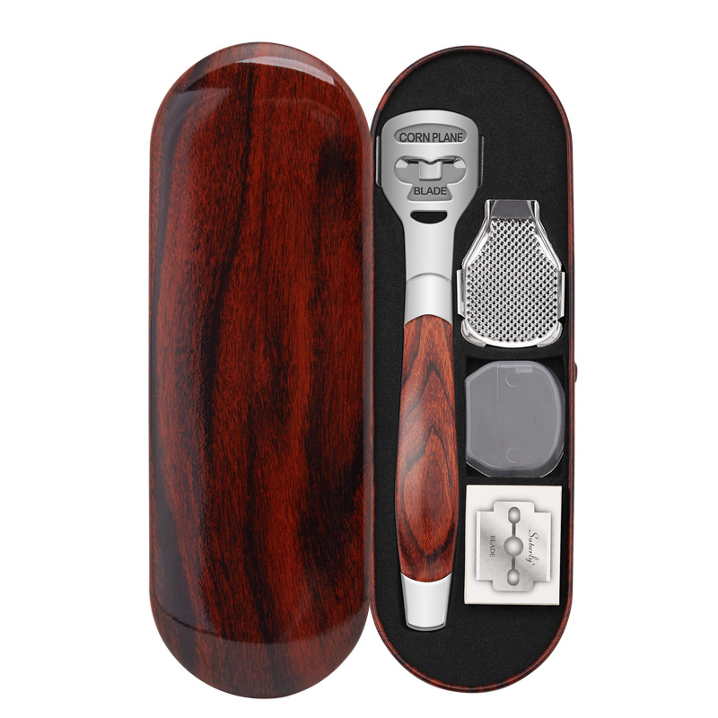 Factory in stock color wood grain foot Planer multi-functional foot skin Planer repair foot knife Planer foot dead skin scraper suit