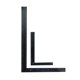 Steel Black Iron Angle Ruler Office Supplies Measurement Drawing Turn Ruler Metric English Metal Scale