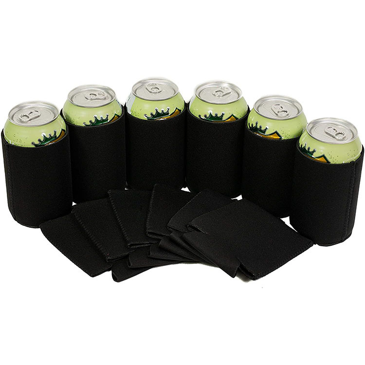 in stock Diving Material neoprene Sublimation Printing LOGO Beer Coke Cans with Bottom Folding Cup Set