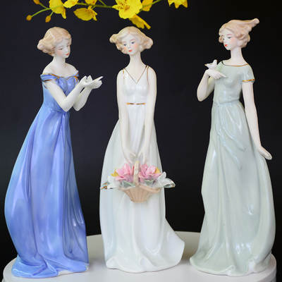 European-style ceramic character decoration home decoration living room wine cabinet TV cabinet decoration creative new wedding wedding gift