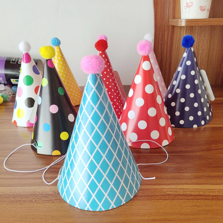 Little Red Riding Book Same-style Net Red Birthday Hat Birthday Cake Decoration Funny Photo Props Baby's Year-old Arrangement