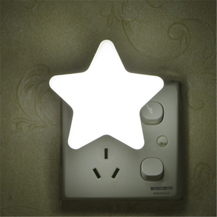Explosions Star Night Light plug-in intelligent light control induction LED bedside lamp creative gifts LOGO wholesale