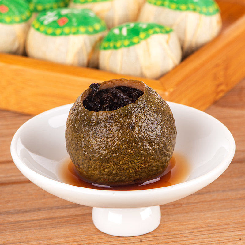 小青柑茶葉プーアル熟茶柑普青皮小四川生日焼けオレンジ普樽ギフトボックスプレゼント500g/桶|undefined
