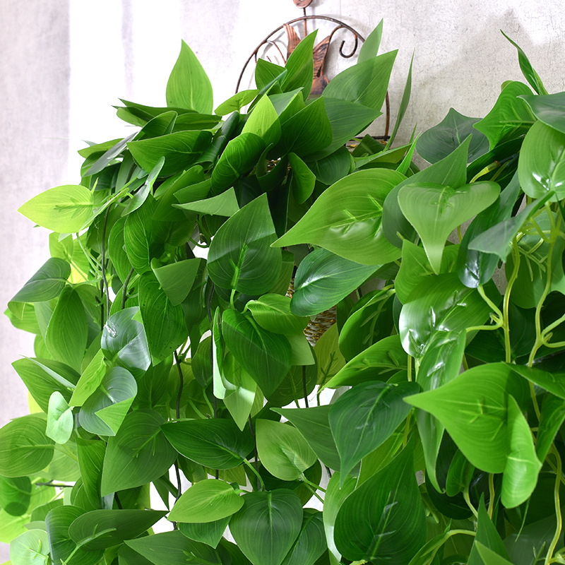 Artificial Green Wall Hanging Artificial Flower Vine Vine Green Plant Wall Living Room Indoor Green Plant Leaf Decorative Chlorophytum