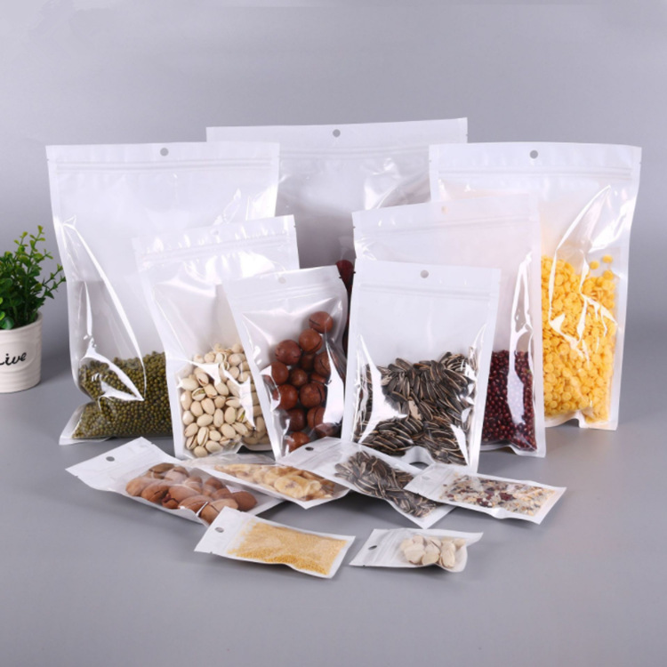 Self-sealing bag mask translucent plastic bag mobile phone case packaging bag Pearl film Yin and Yang bone bag sealed pocket