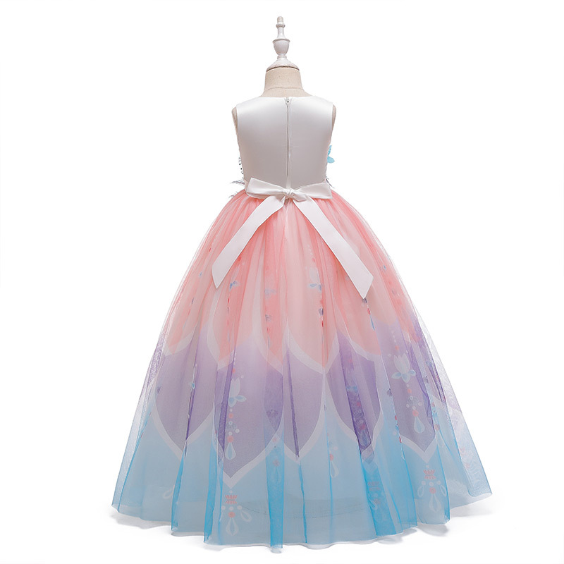 2022 Girls Skirt Summer New Children Mesh Dress Girls Princess Dress Girls Dress Evening Dress