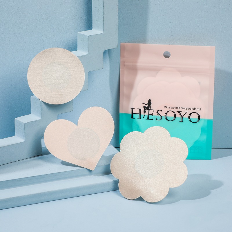 Cross-border Disposable Breast Sticker Non-imitation Cloth Breast Sticker Sade Lace Anti-bump Invisible Breathable Anti-running Light Sticker Chest Sticker