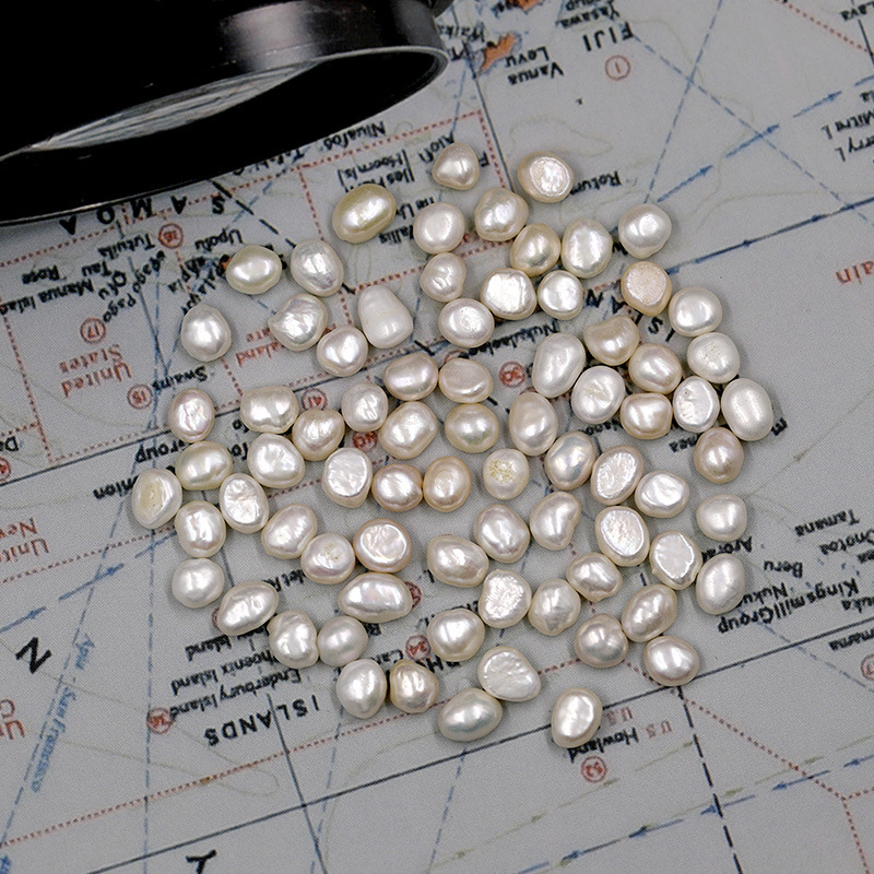 Little Red Book Internet Celebrity ins Three-dimensional Freshwater Nail Art Natural Pearl Irregular Baroque Nail Ornament