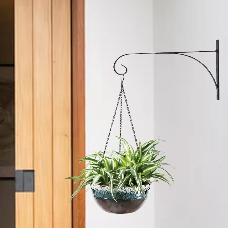 Simple Wrought Iron Wall-mounted Bracket Home Hanging Balcony Chlorophyllum Green Diet Meat Flower Pot Rack Chlorophyllum Flower Rack Hook