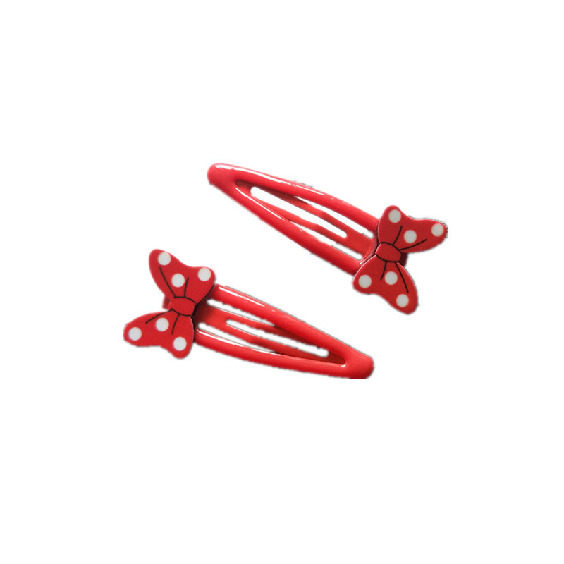 Baby accessories wholesale children's bow hair accessories girl's headdress cartoon BB clip girl bangs hairpin break clip