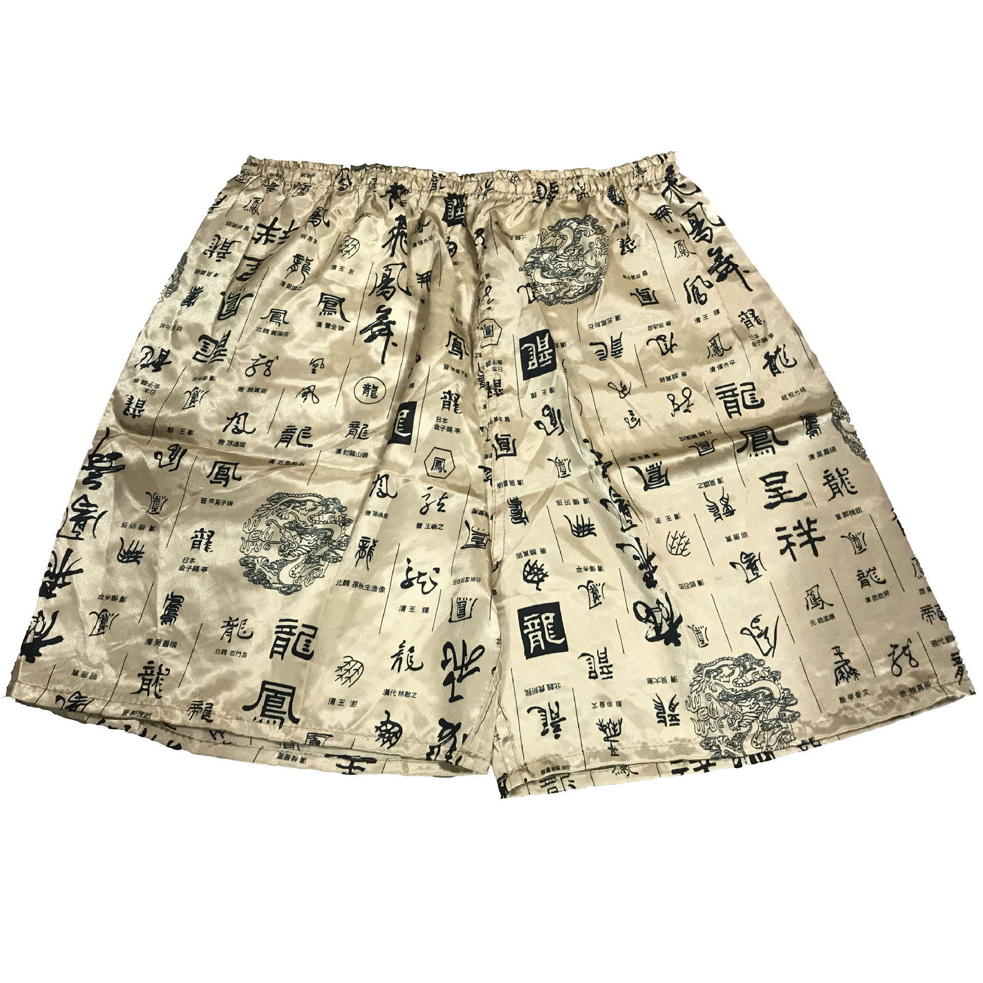 Factory direct men's and women's silk-like printed beach pants men's shorts