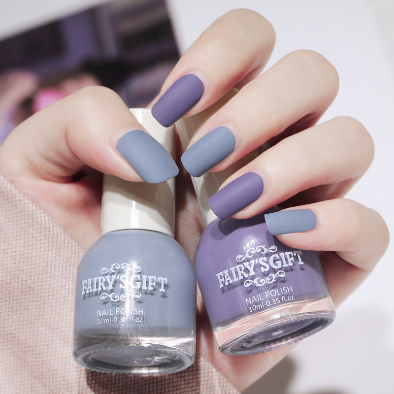 Fog matte nail polish wholesale durable non-peeling matte non-fading transparent non-baking nail polish a generation of hair