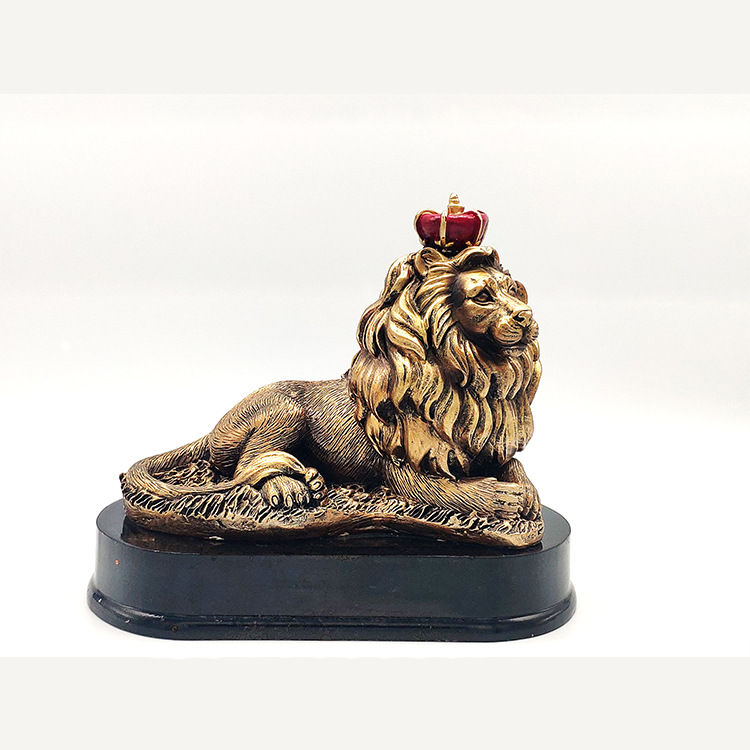 European Lion Jewelry Resin Ornaments Crafts Creative Home Living Room Office