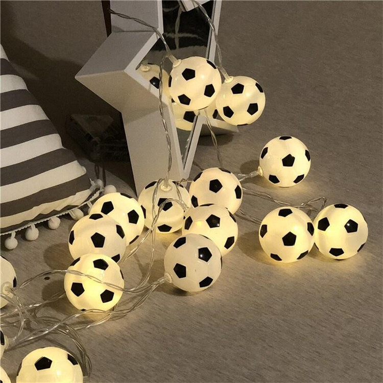 2022 Qatar World Cup Bar Theme Decorative Creative Football Decorative Light Small Lights Hanging LED String Light