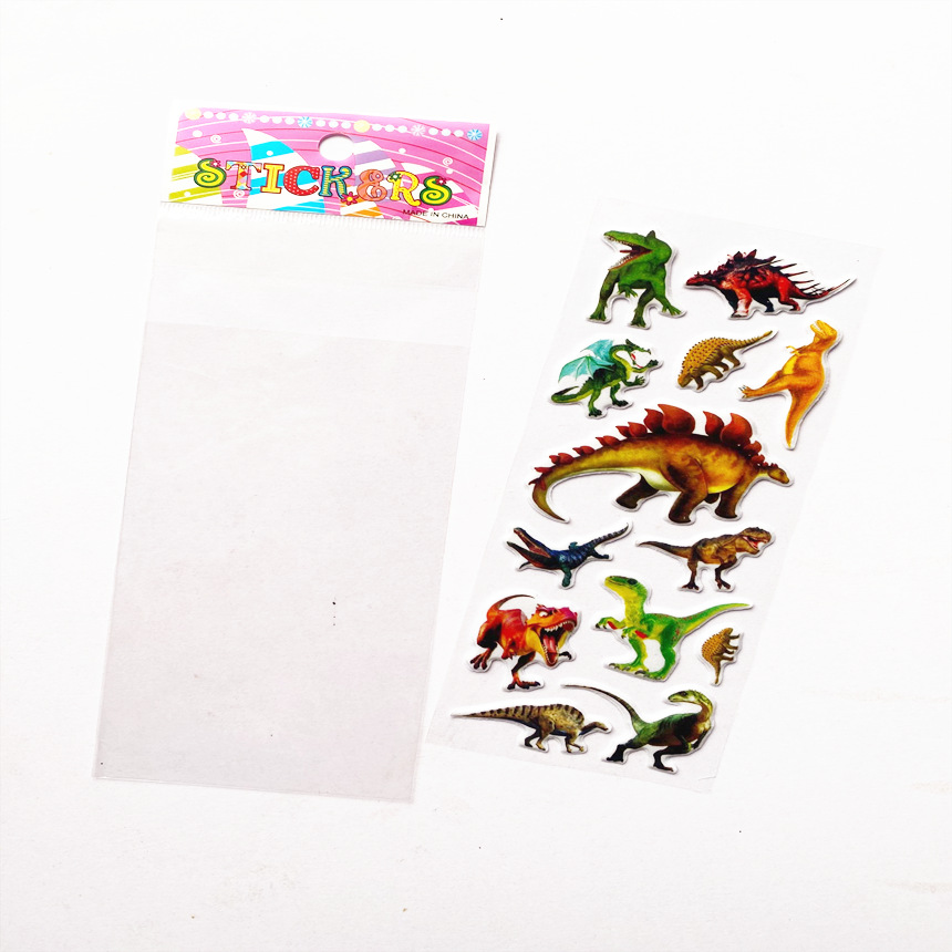 Dinosaur Stereo Stickers Cartoon Children's Early Education Repeatable Jurassic Bubble Stickers Animal Pattern Stickers