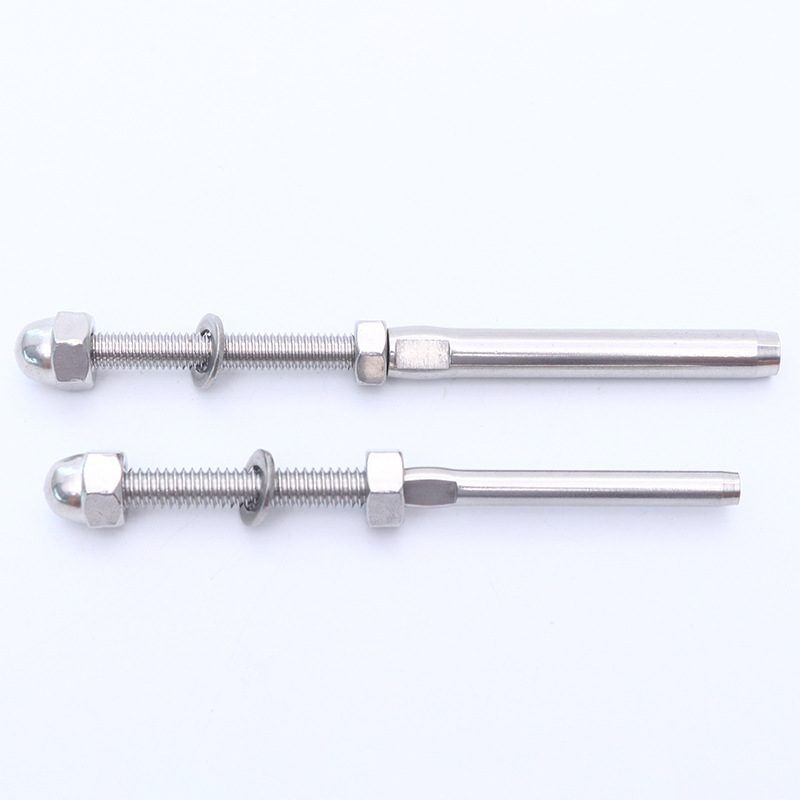 誉勝直供1/4-1/8ステンレス直棒接続器階段ガードレール部品ワイヤーロープ接続器|undefined