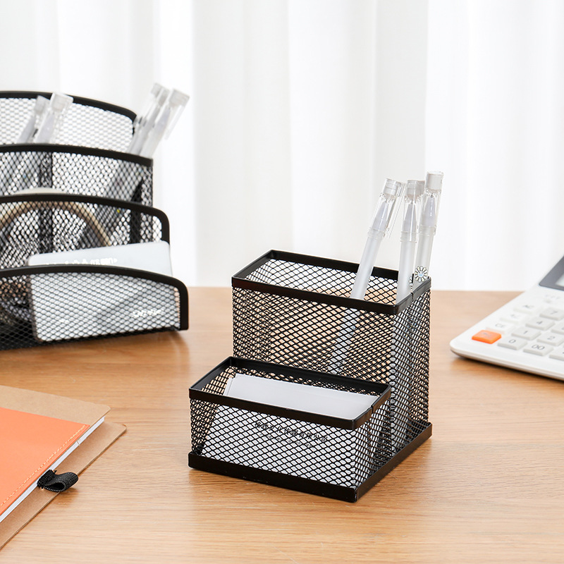 Student Creative Pen Holder student fashion stationery large capacity multifunctional pen holder office supplies storage box simple