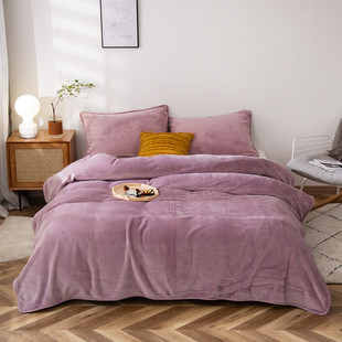 Cross-border thickened gold mink velvet single and double blanket flannel edging car blanket nap blanket washable blanket wholesale