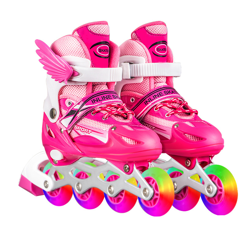 Children's skates men's and women's roller skates adult pulley speed skates full Flash manufacturers spot wholesale