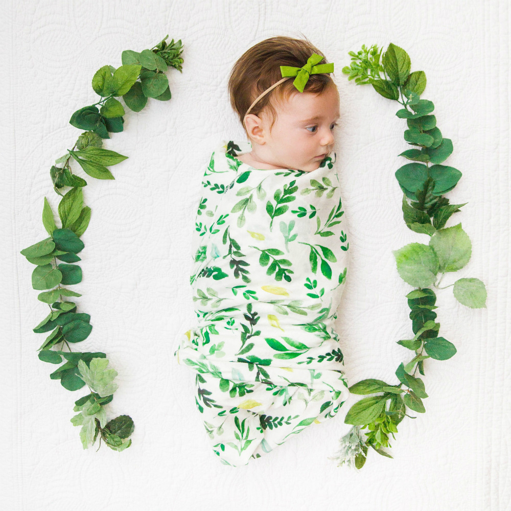 A59 Newborn Baby Wrap with Rabbit Ears Headband Set, Baby Blanket Headband Two-Piece Set, Wrapping Blanket Baby Wrap