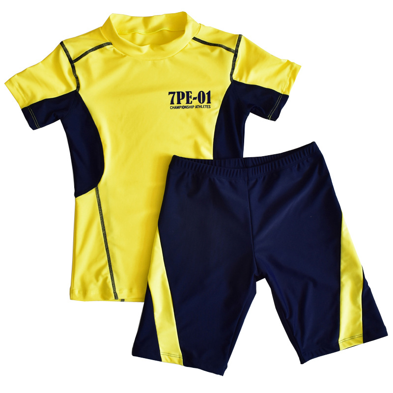 2020 new children's swimsuit men's and boys size suit split European and American foreign trade cross-border explosions a generation of hair