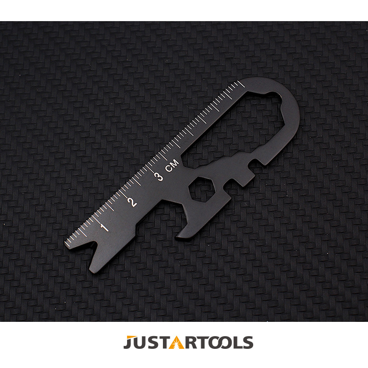 Outdoor EDC tool knife hex small wrench portable bottle opener keychain combination tool multi-function tool card