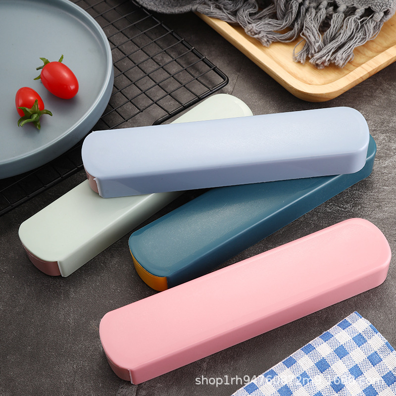 Stainless Steel Portable Tableware Travel Three-piece Chopsticks Spoon Fork Set Simple Creative Cute Tableware