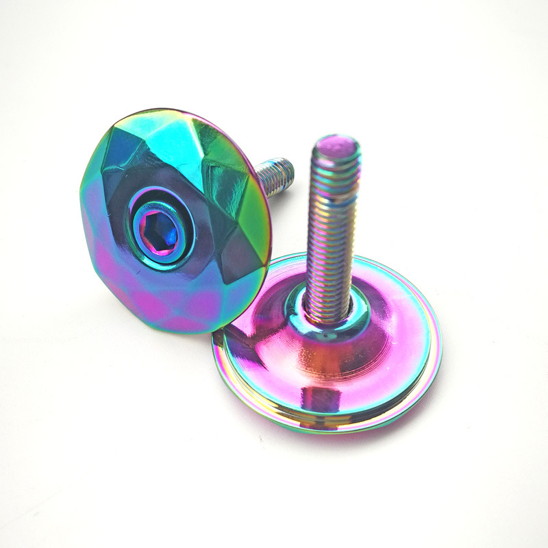 mi.xim aluminum alloy Diamond Bowl cover handle vertical cover upper block riser cover with screw seven colors