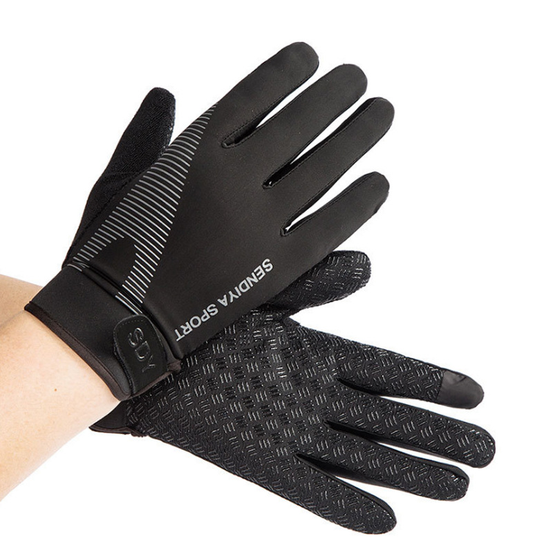 Summer Riding Gloves All Men and Women Thin Breathable Touch Screen Outdoor Sports Mountaineering Fitness Mountain Ice Silk Gloves_voghion.com