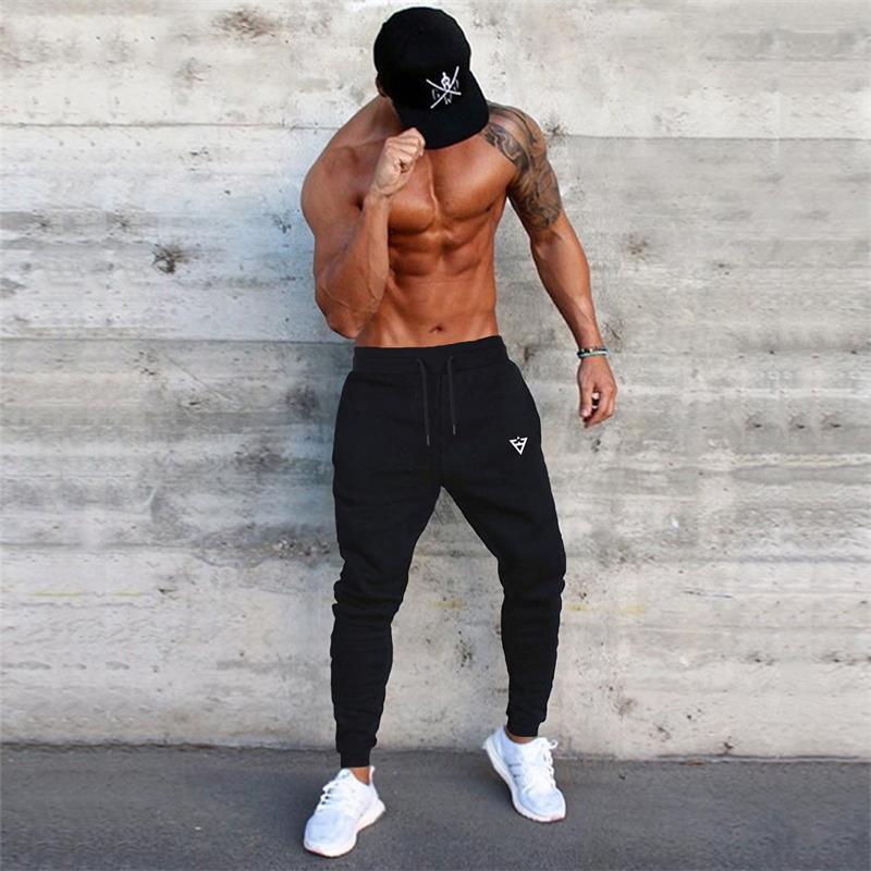 Muscle Boy весенне-осенние тонкие брюки для фитнеса, мужские спортивные тренировочные брюки для бега, эластичные облегающие брюки с защипами