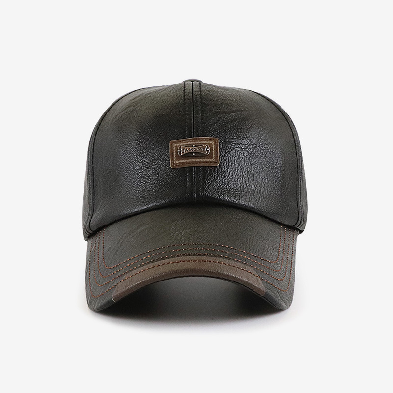 Autumn and winter new men's baseball cap trend European and American fashion simple autumn and winter out baseball cap