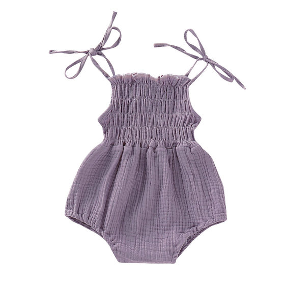 Boys and Girls Double-Layer Cotton Crepe Adjustable Tie-Up Suit
