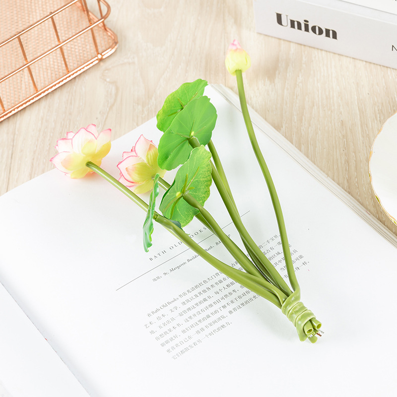Dove simulation Lotus wholesale living room pond small Lotus wedding modeling fake flowers pastoral life plants