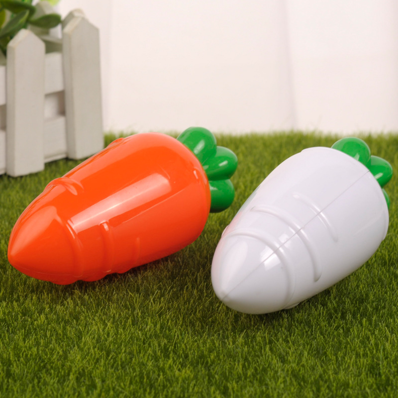 Factory direct supply Creative carrot plastic transparent Easter wedding candy box baby Full Moon gift